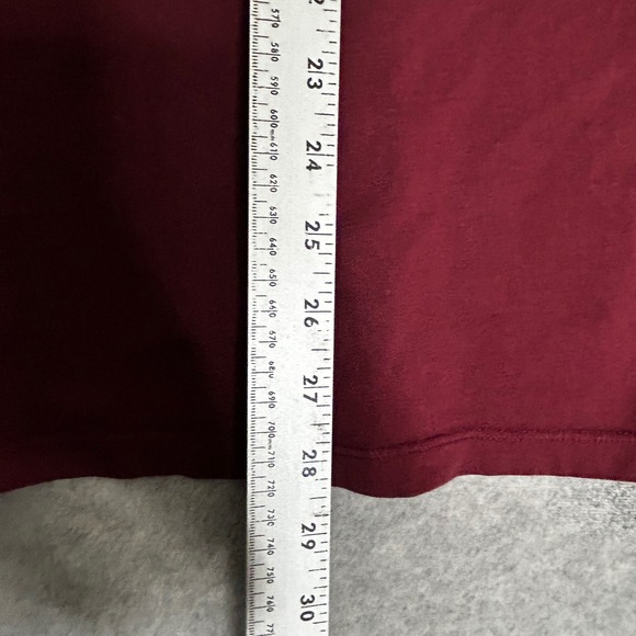 Vineyard‎ Vines Mens Long Sleeve T Shirt Football Whale Graphic Burgundy Size L - Picture 4 of 7